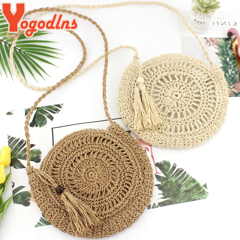 Round Straw Bag Ladies Shoulder Bag Round Straw Bag Ladies Shoulder Bag