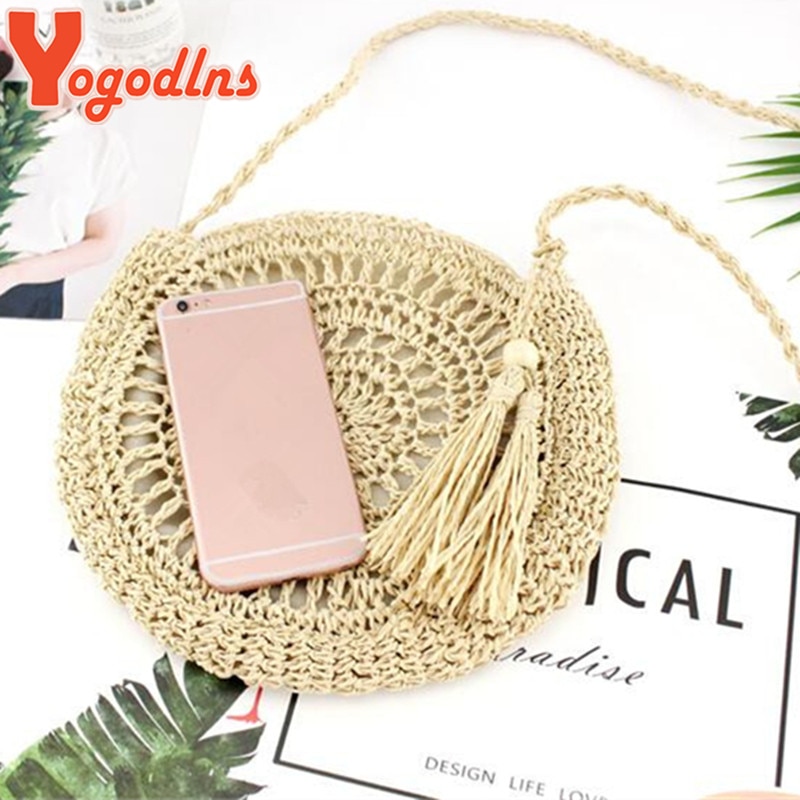 Round Straw Bag Ladies Shoulder Bag Round Straw Bag Ladies Shoulder Bag