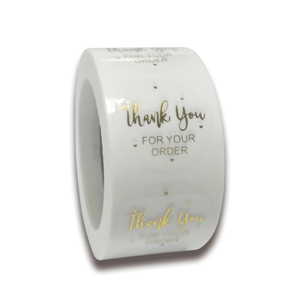 Round Thank You Stickers Packaging Labels (500 pcs) Round Thank You Stickers Packaging Labels (500 pcs)