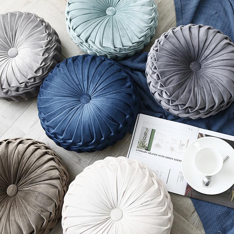 Round Throw Pillow Soft Cushion