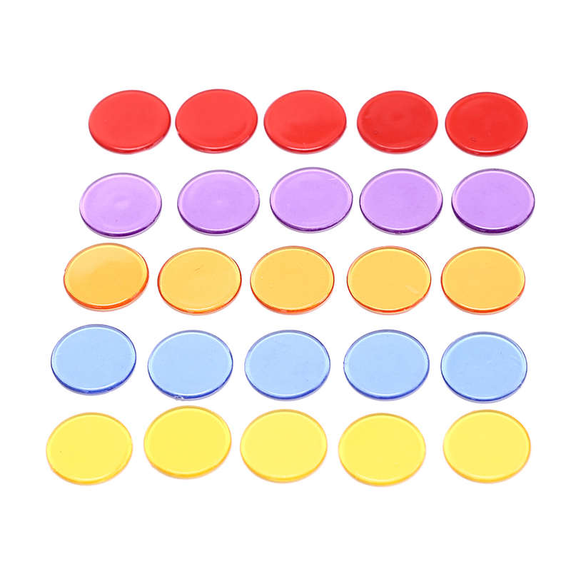 Round Transparent Poker Chips (50pcs)