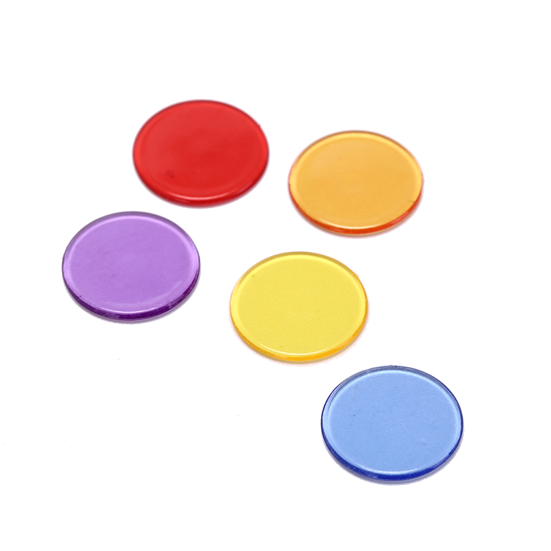 Round Transparent Poker Chips (50pcs)