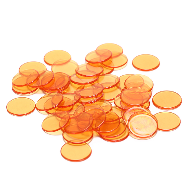 Round Transparent Poker Chips (50pcs)
