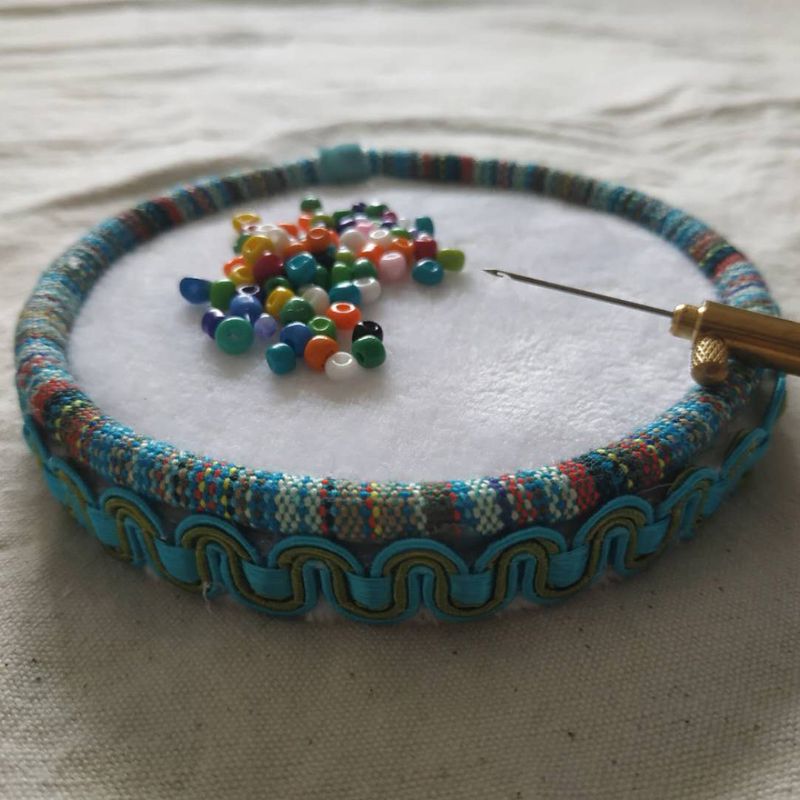 Round Wooden Beading Mat Round Wooden Beading Mat