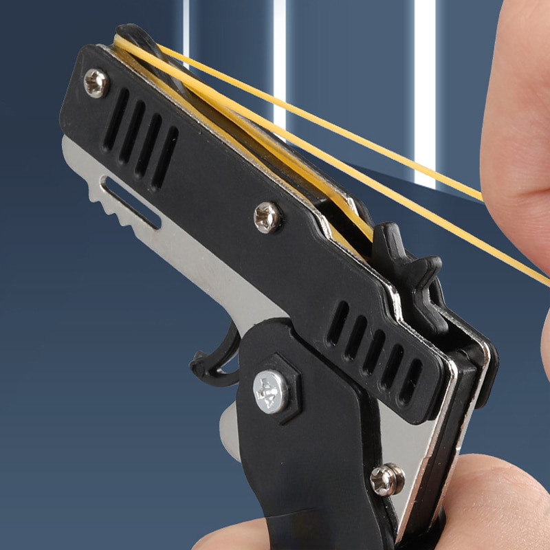 Rubber Band Gun Keychain (with 60 bands)