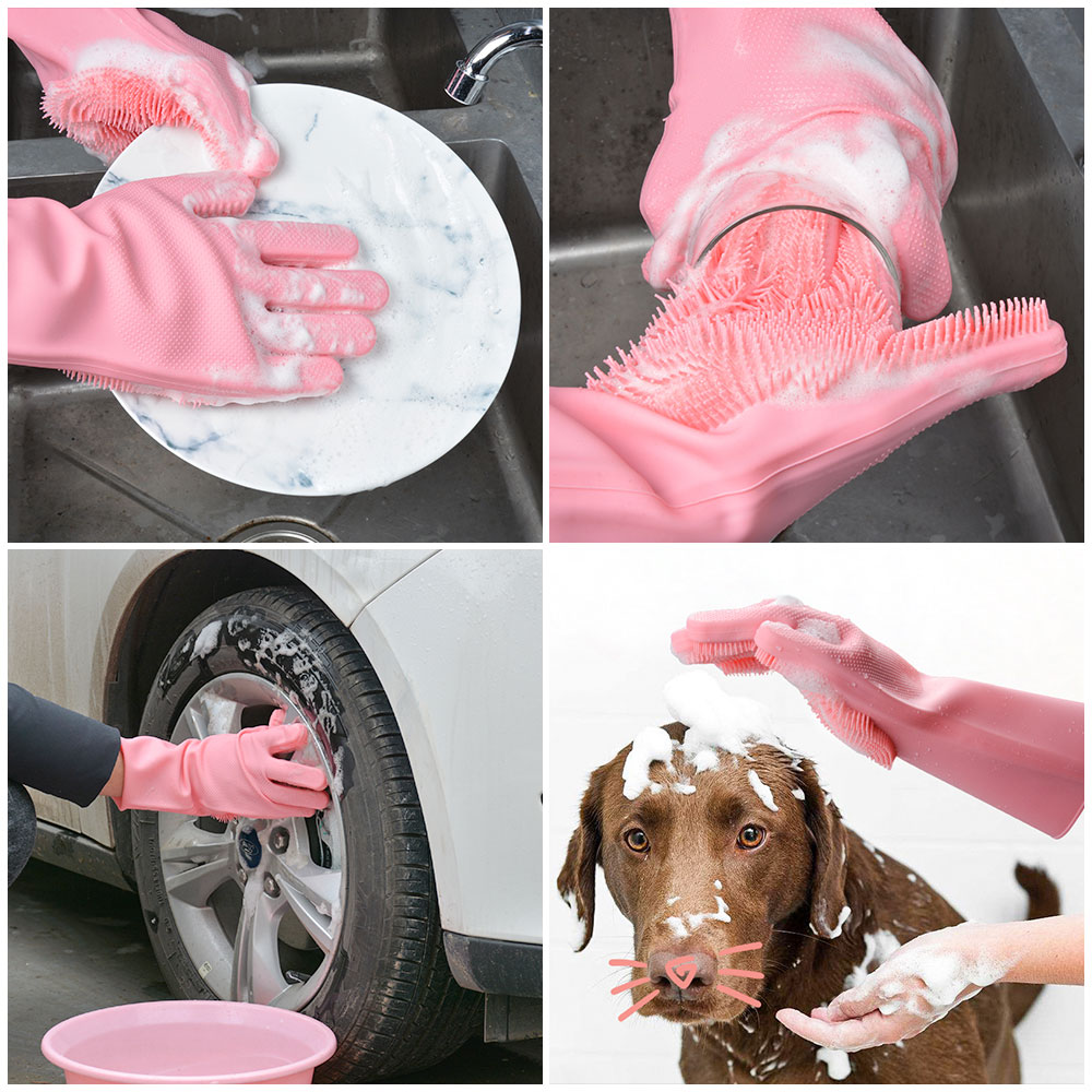 Rubber Gloves Multifunctional Scrubber Rubber Gloves Multifunctional Scrubber