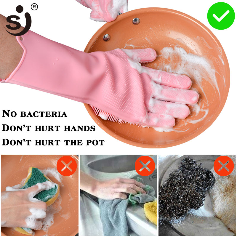 Rubber Gloves Multifunctional Scrubber Rubber Gloves Multifunctional Scrubber