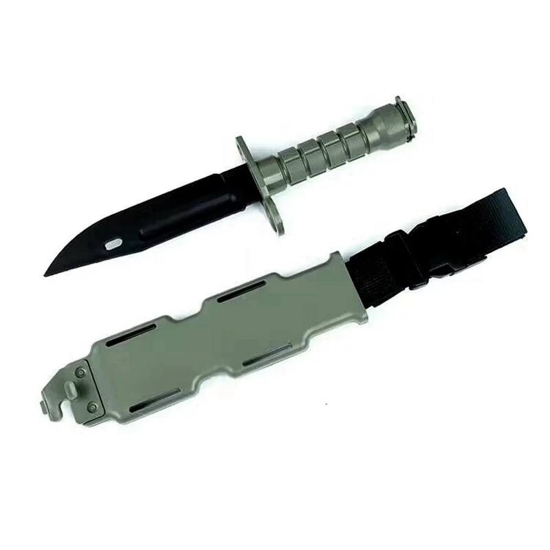 Rubber Knife Training with Sheath Fake Plastic Dagger Flexible and Soft Fixed Blade Suitable for Props, Halloween Rubber Knife Training with Sheath Fake Plastic Dagger Flexible and Soft Fixed Blade Suitable for Props, Halloween