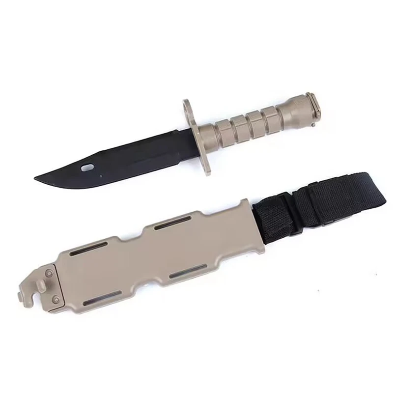 Rubber Knife Training with Sheath Fake Plastic Dagger Flexible and Soft Fixed Blade Suitable for Props, Halloween Rubber Knife Training with Sheath Fake Plastic Dagger Flexible and Soft Fixed Blade Suitable for Props, Halloween