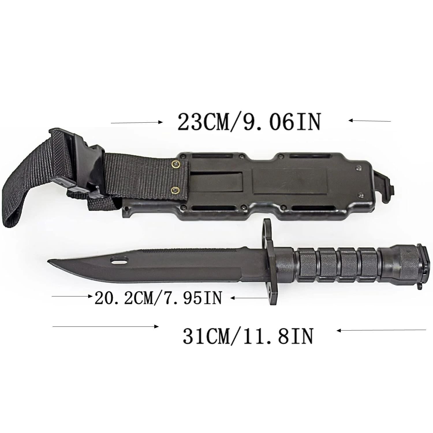 Rubber Knife Training with Sheath Fake Plastic Dagger Flexible and Soft Fixed Blade Suitable for Props, Halloween Rubber Knife Training with Sheath Fake Plastic Dagger Flexible and Soft Fixed Blade Suitable for Props, Halloween