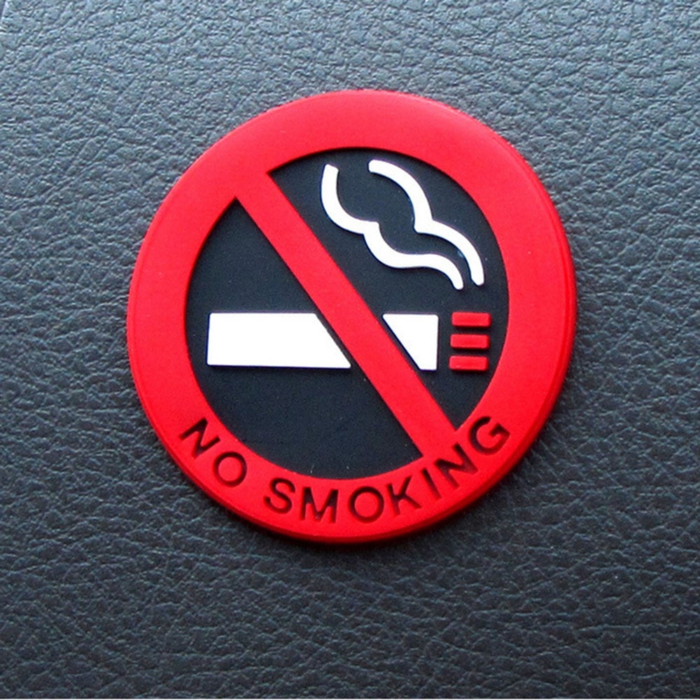 Rubber No Smoking Sticker for Car Rubber No Smoking Sticker for Car