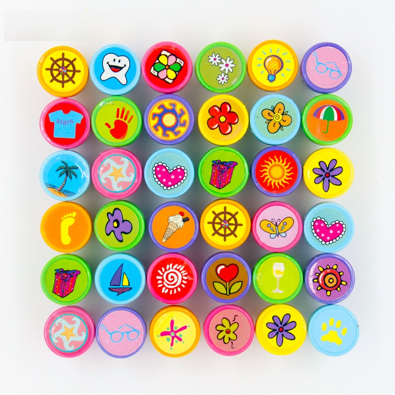 Rubber Stamps Kids Party Flavors (36 pieces) Rubber Stamps Kids Party Flavors (36 pieces)