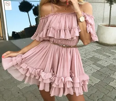 Ruffle Dress Off Shoulder Clothing Ruffle Dress Off Shoulder Clothing