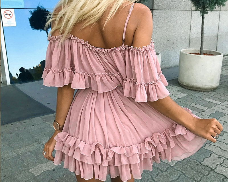 Ruffle Dress Off Shoulder Clothing Ruffle Dress Off Shoulder Clothing