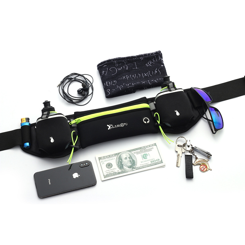 Running Pouch Belt Sports Accessory with 2 Bottles Running Pouch Belt Sports Accessory with 2 Bottles