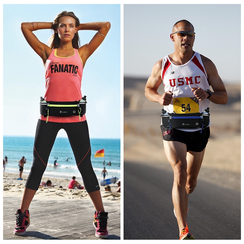 Running Pouch Belt Sports Accessory with 2 Bottles Running Pouch Belt Sports Accessory with 2 Bottles