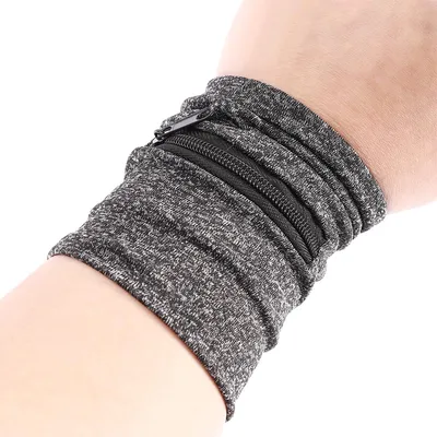 Running Wrist Wallet Zipper Sweatband Running Wrist Wallet Zipper Sweatband