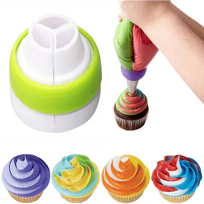 Russian Piping Tips Tri-Colored Nozzle Russian Piping Tips Tri-Colored Nozzle