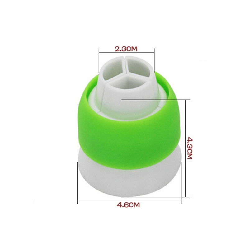 Russian Piping Tips Tri-Colored Nozzle Russian Piping Tips Tri-Colored Nozzle