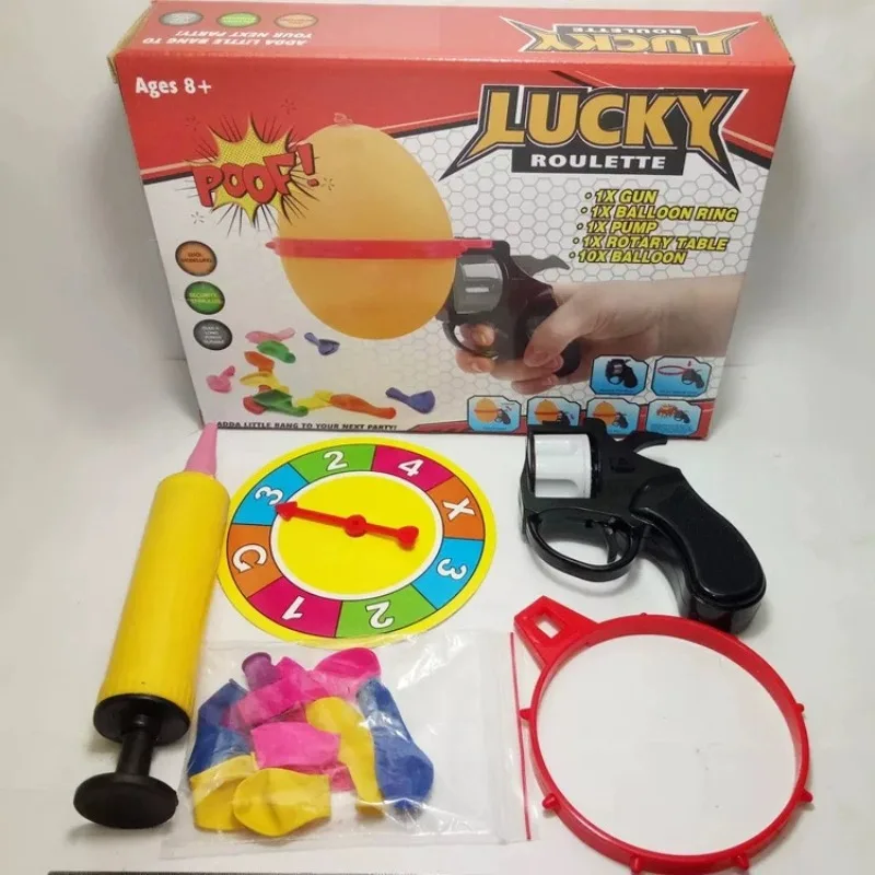 Russian Roulette Balloon Novelty Funny Turntable Balloon Set Spoof Water Party Interactive Tabletop Games Tricky