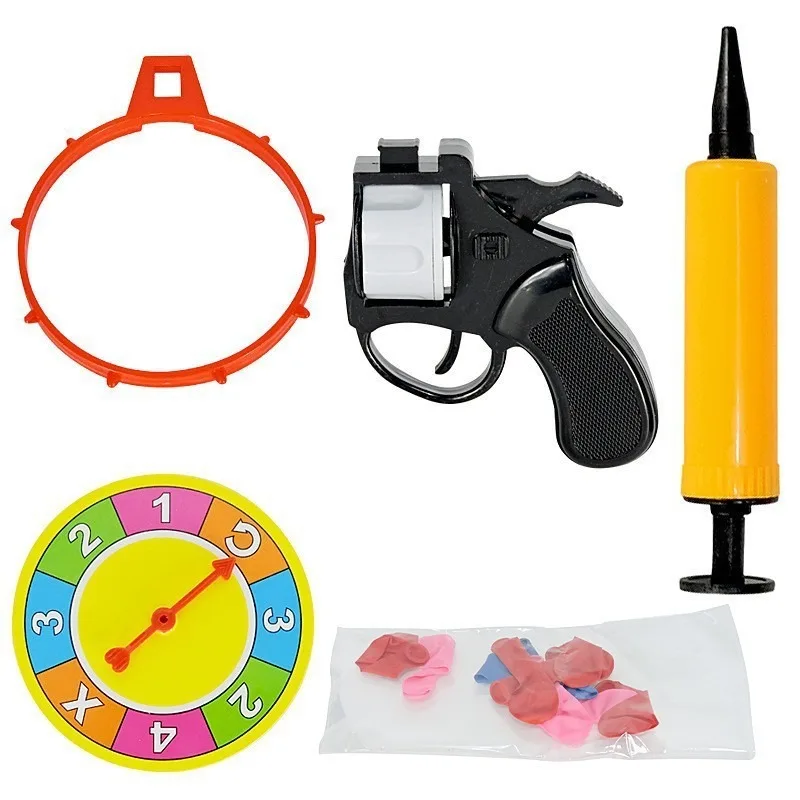Russian Roulette Balloon Novelty Funny Turntable Balloon Set Spoof Water Party Interactive Tabletop Games Tricky