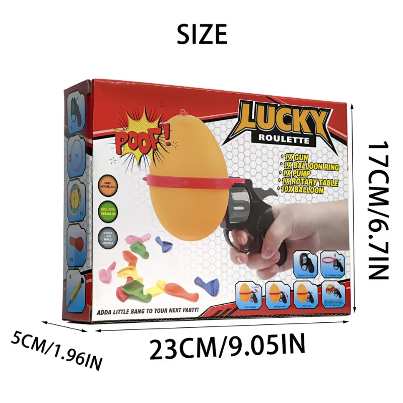 Russian Roulette Balloon Novelty Funny Turntable Balloon Set Spoof Water Party Interactive Tabletop Games Tricky