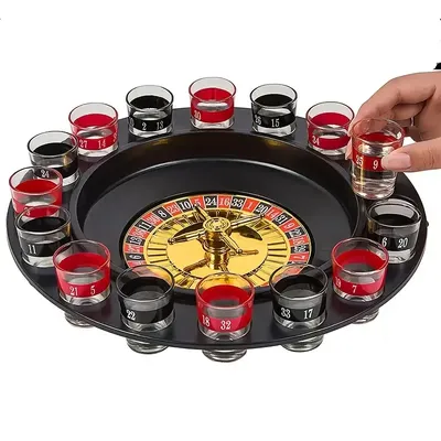 Russian Roulette Shooting Glass Drinking Adult Party Game Wine Cup Roulette Drinking Game Set (2 Balls and 16 Glasses) Russian Roulette Shooting Glass Drinking Adult Party Game Wine Cup Roulette Drinking Game Set (2 Balls and 16 Glasses)