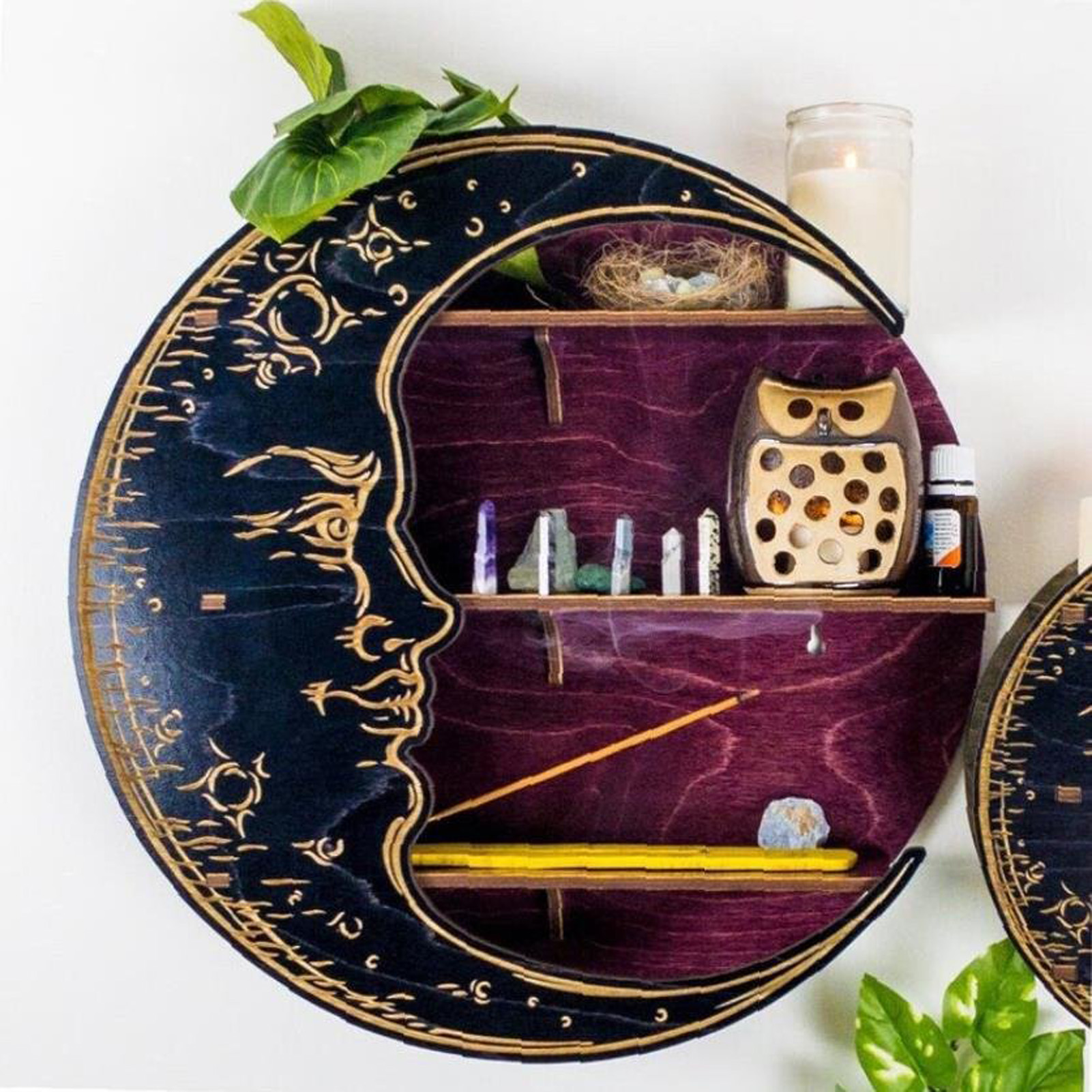 Rustic and Boho Style Moon Shelf Rustic and Boho Style Moon Shelf