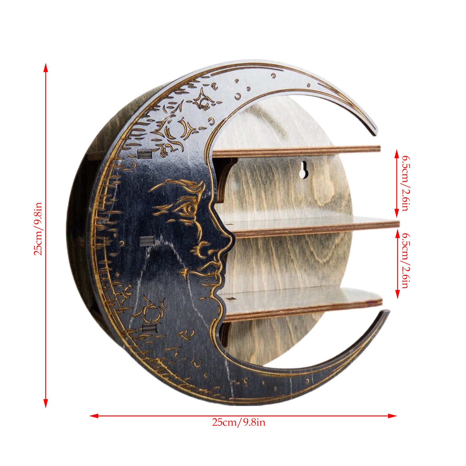 Rustic and Boho Style Moon Shelf Rustic and Boho Style Moon Shelf