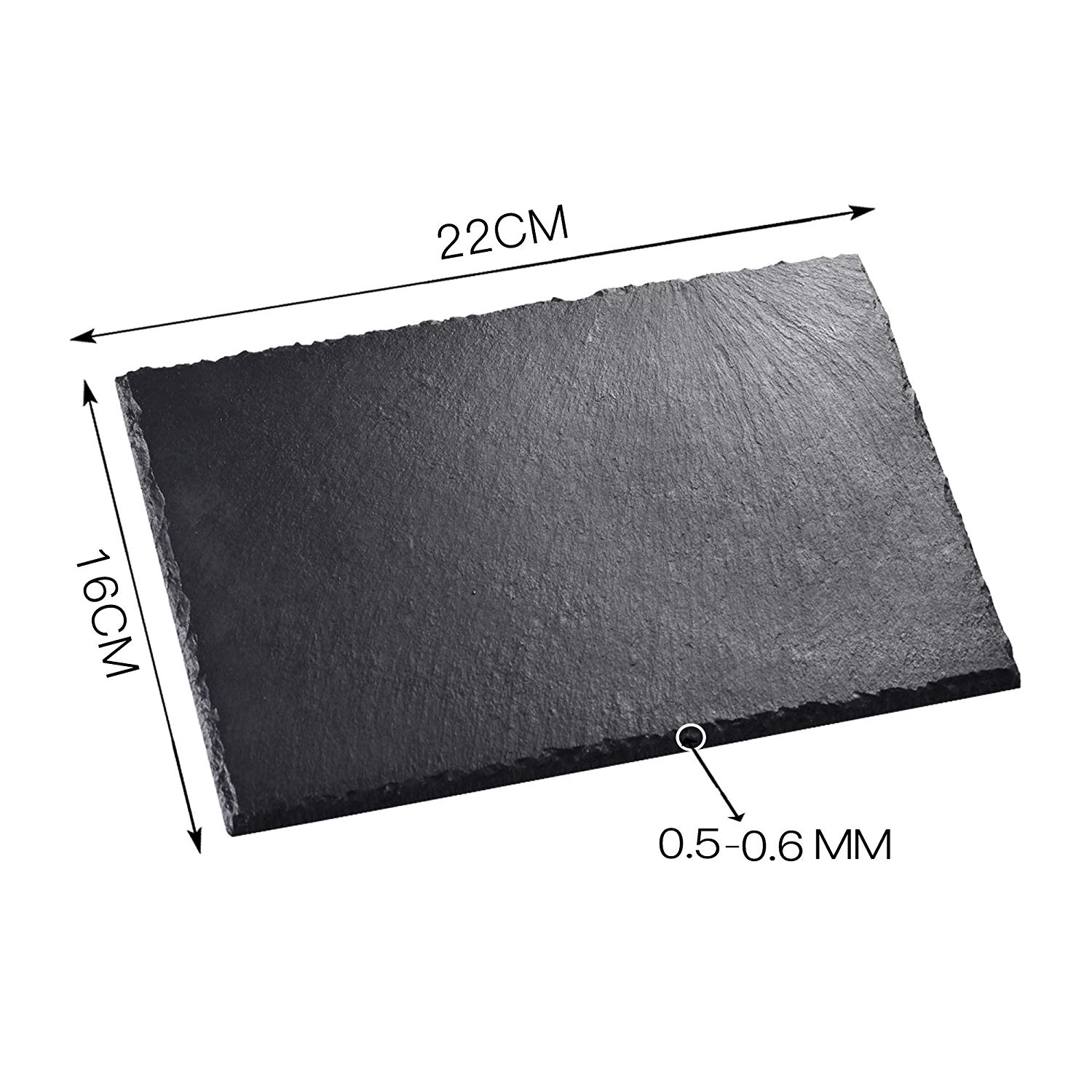 Rustic Black Slate Plate (6 pcs) Rustic Black Slate Plate (6 pcs)