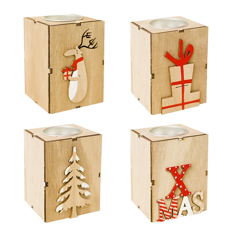 Rustic Christmas Tea Light Holder