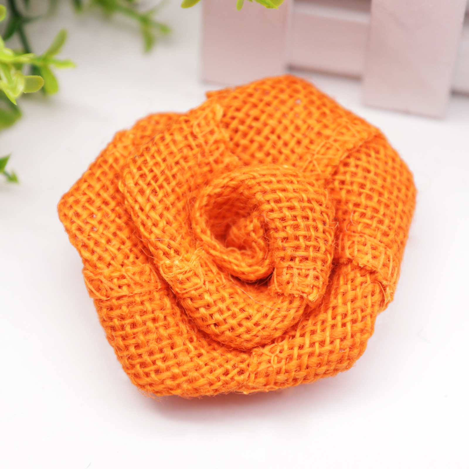 Rustic Colored Burlap Rose Rustic Colored Burlap Rose