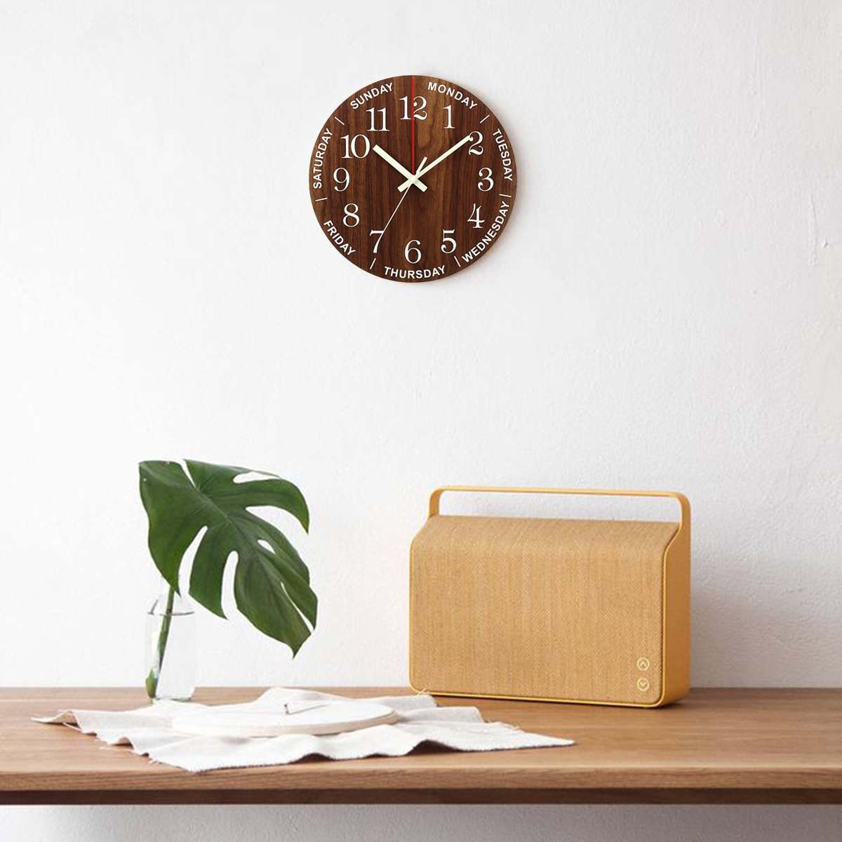 Rustic Glow in the Dark Wall Clock Rustic Glow in the Dark Wall Clock