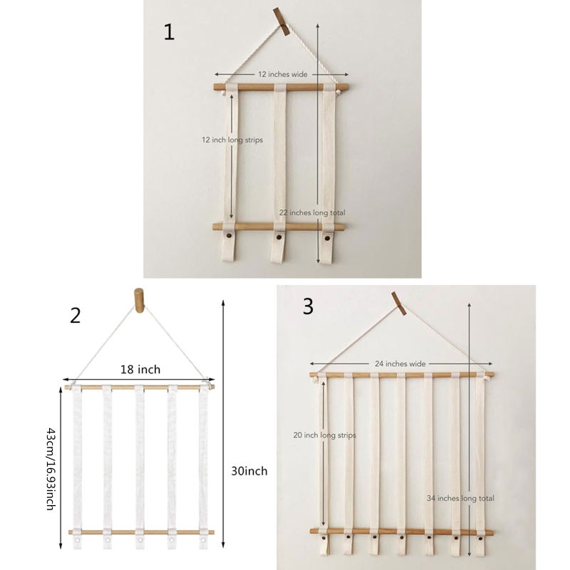 Rustic Hanging Bow Clip Holder Rustic Hanging Bow Clip Holder