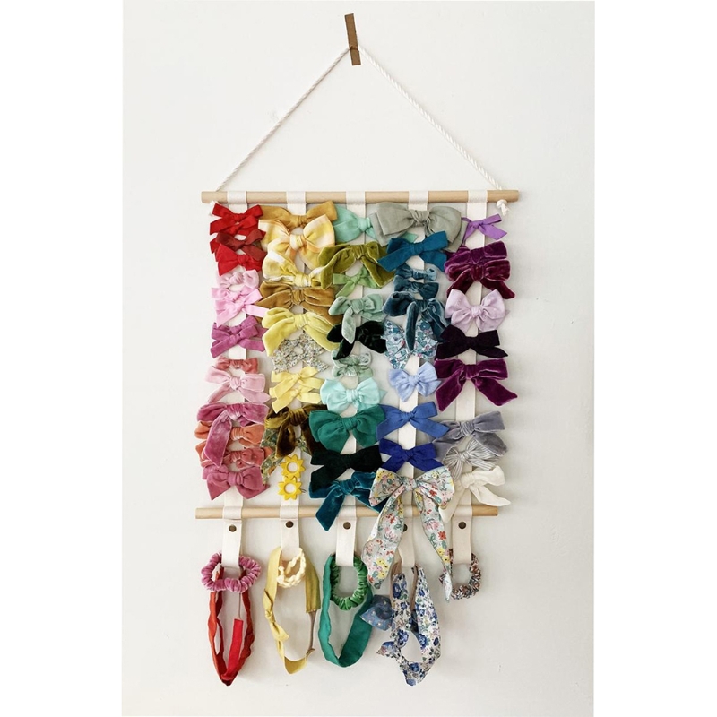 Rustic Hanging Bow Clip Holder Rustic Hanging Bow Clip Holder