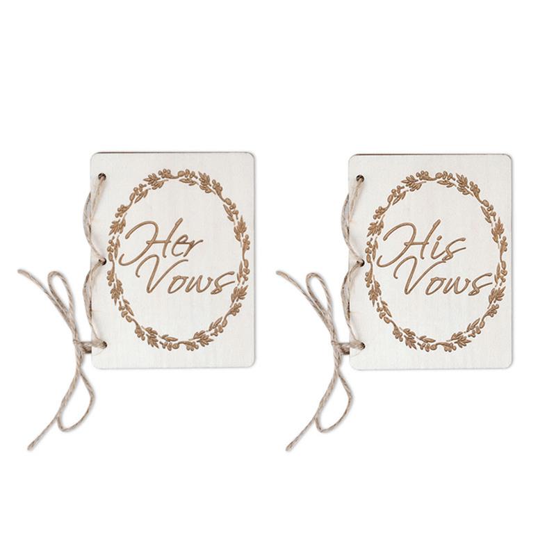 Rustic His and Her Vow Books (2pcs) Rustic His and Her Vow Books (2pcs)