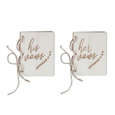 Rustic His and Her Vow Books (2pcs) Rustic His and Her Vow Books (2pcs)