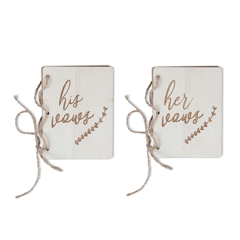 Rustic His and Her Vow Books (2pcs) Rustic His and Her Vow Books (2pcs)