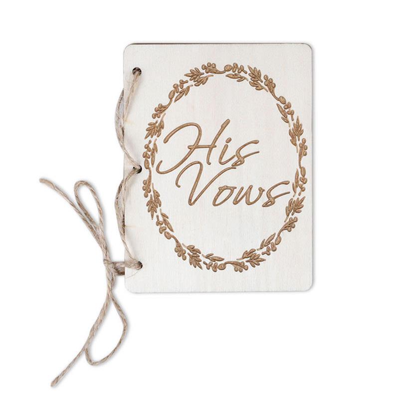 Rustic His and Her Vow Books (2pcs) Rustic His and Her Vow Books (2pcs)