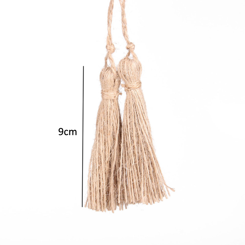 Rustic Natural Jute Tassels (6pcs)