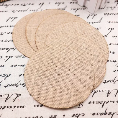 Rustic Natural Linen Coaster Rustic Natural Linen Coaster