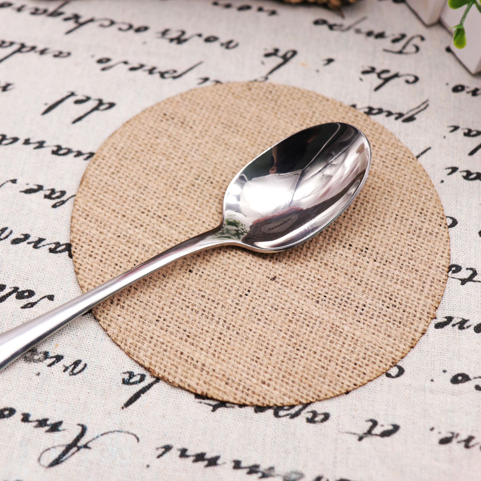 Rustic Natural Linen Coaster Rustic Natural Linen Coaster