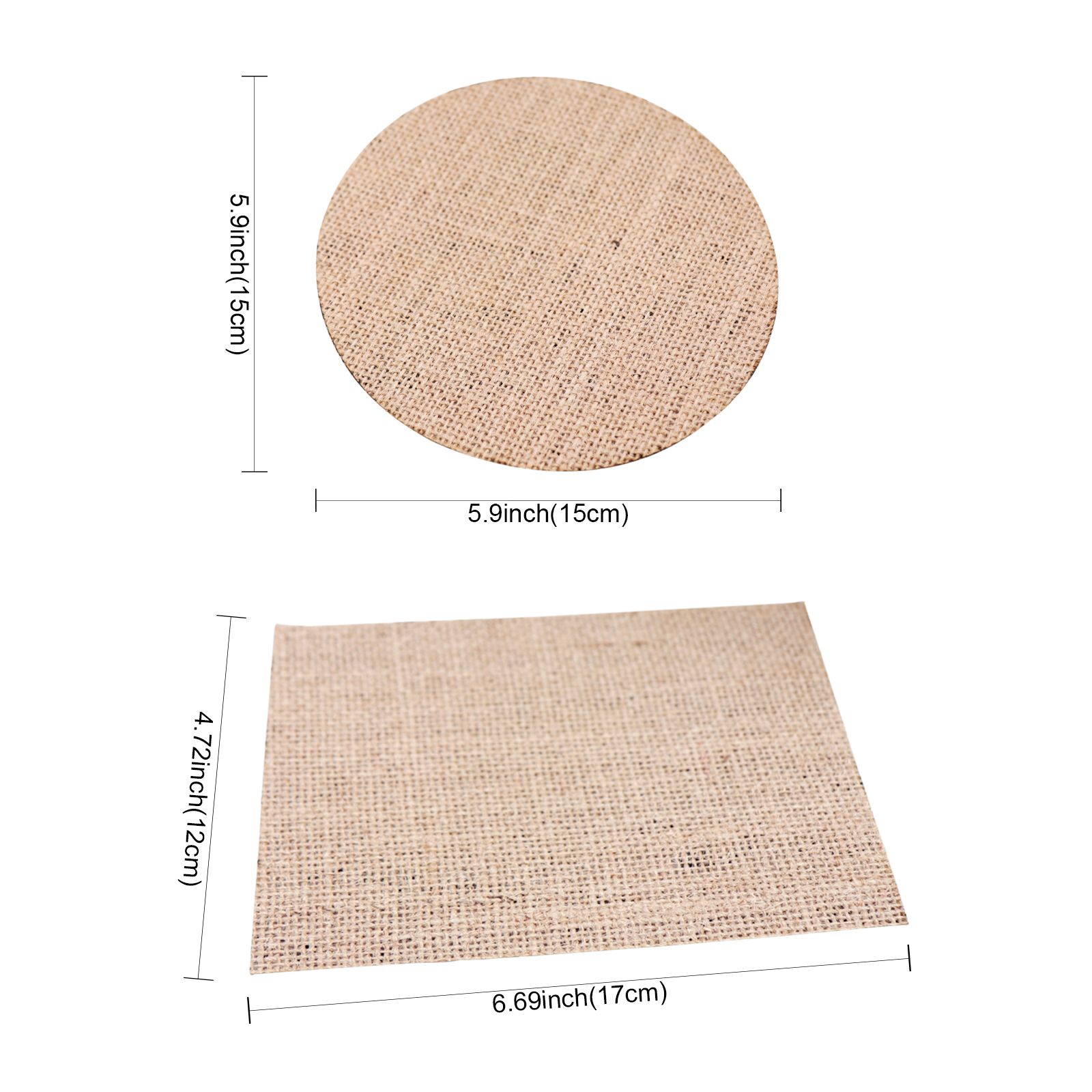 Rustic Natural Linen Coaster Rustic Natural Linen Coaster