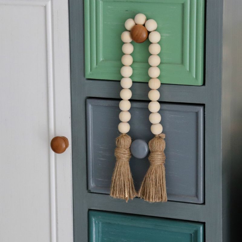 Rustic Natural Wooden Ball Garland