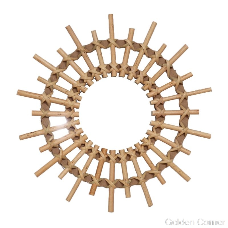 Rustic Rattan Wall Mirror Rustic Rattan Wall Mirror