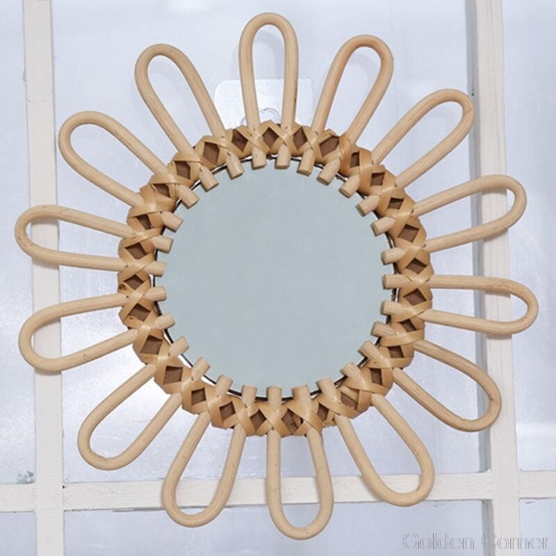 Rustic Rattan Wall Mirror Rustic Rattan Wall Mirror