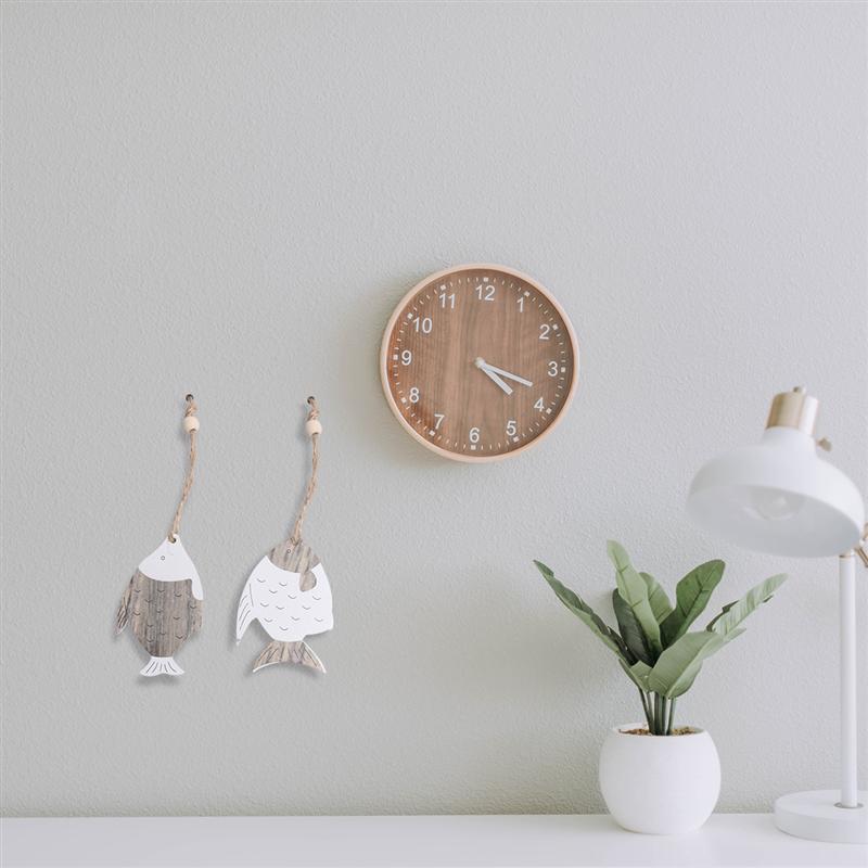 Rustic Style Wooden Fish Wall Decor (4 pcs)