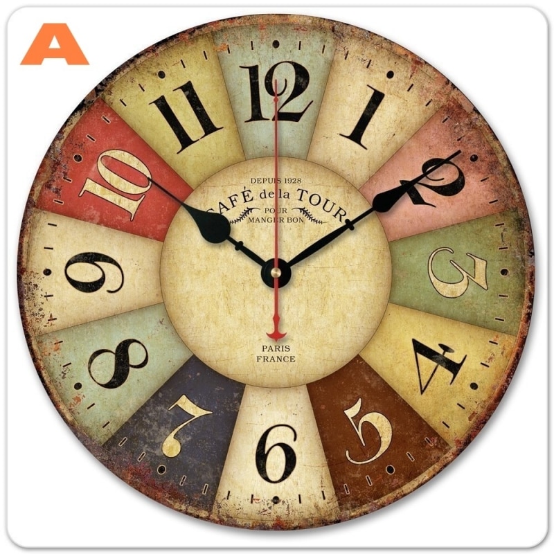 Rustic Wall Clock Vintage Design Rustic Wall Clock Vintage Design