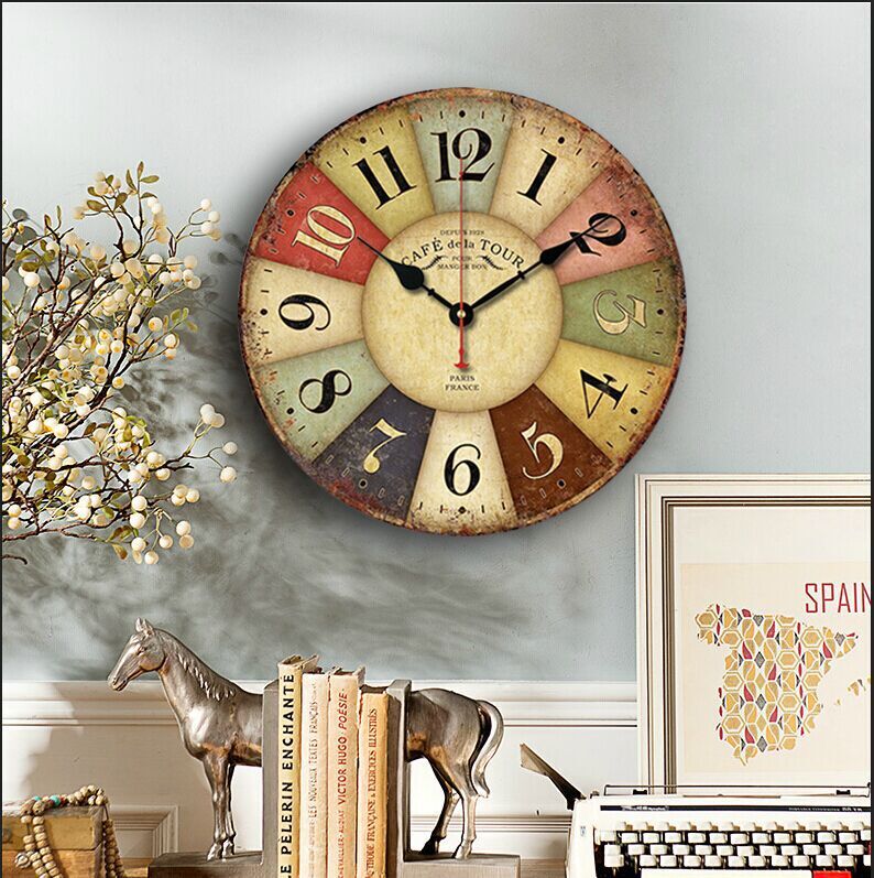 Rustic Wall Clock Vintage Design Rustic Wall Clock Vintage Design