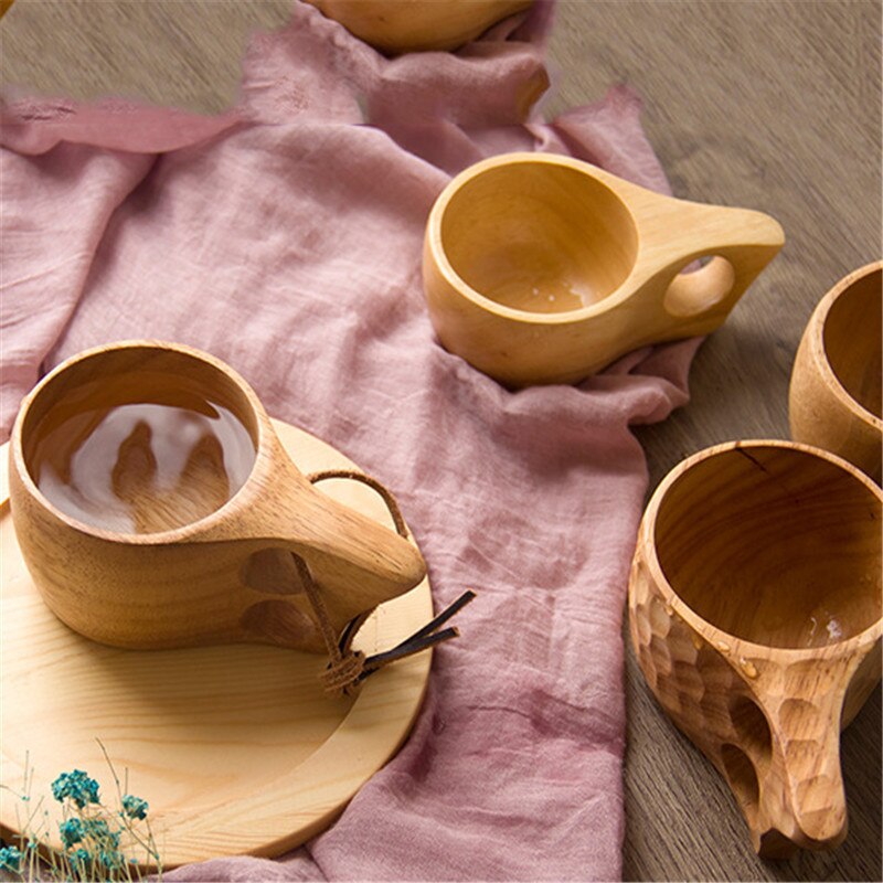 Rustic Wooden Coffee Mug Set (4 pcs) Rustic Wooden Coffee Mug Set (4 pcs)